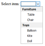 Select control on Firefox.